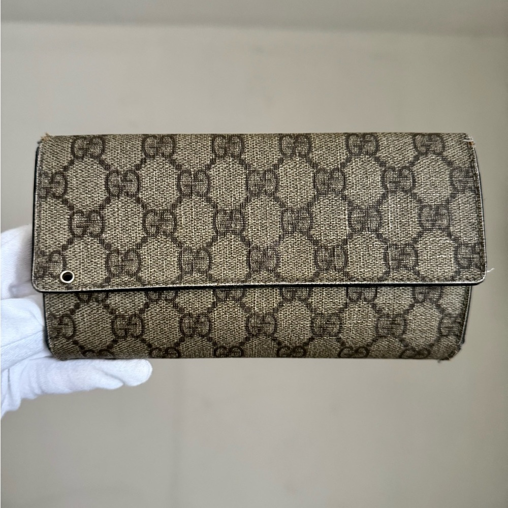 Gucci GG Supreme Modern Long Wallet - Coated Canvas